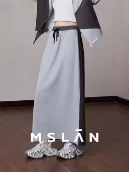 Юбка Mslan утягивающая, светло-серый