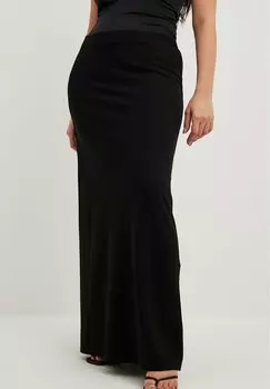 Юбка NA-KD AUS MIT NIEDRIGER TAILLE, черный