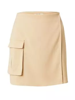 Юбка NA-KD, бежевый