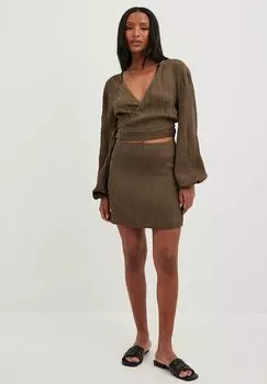 Юбка NA-KD, коричневый