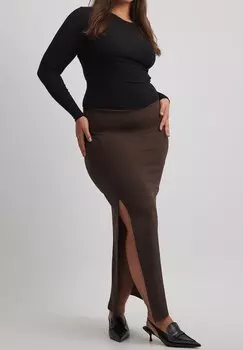 Юбка NA-KD, коричневый