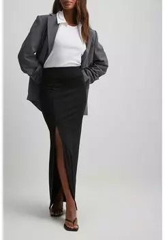 Юбка NA-KD MIT SCHLITZ, черный