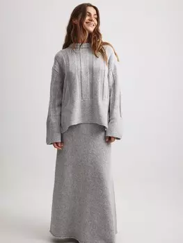 Юбка NA-KD, серый