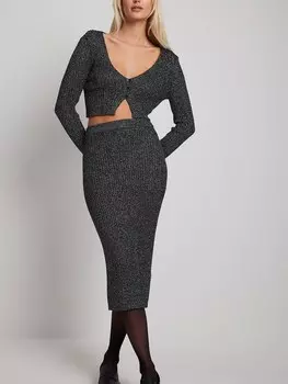 Юбка NA-KD, серый