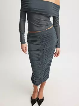 Юбка NA-KD, серый