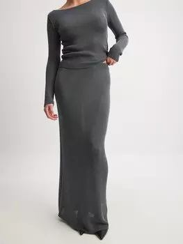 Юбка NA-KD, серый