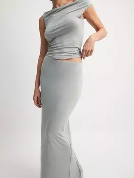 Юбка NA-KD, серый