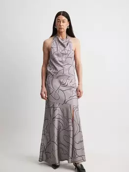 Юбка NA-KD Skirt, серый