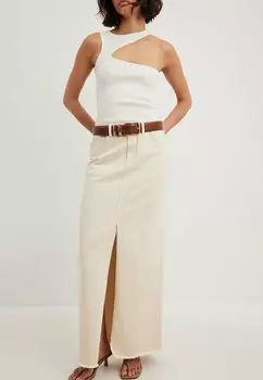 Юбка NA-KD WEITER AUS, кремовый