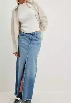 Юбка NA-KD WEITER, голубой