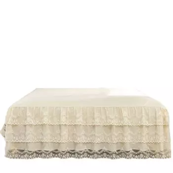 Юбка на кровать, покрывало с рюшами бежевый 200*220 Zimtky