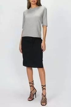 Юбка на завязках черного цвета 6397