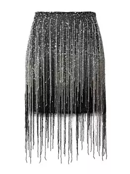 Юбка Nasty Gal, черное серебро