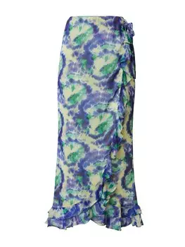 Юбка Nasty Gal, синий/желтый