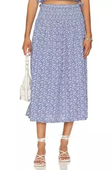 Юбка Nation LTD Primrose Smocked With Ties, цвет Mykonos