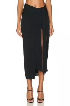 Юбка Nicholas Cena Draped Asymmetrical, черный