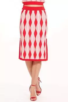 Юбка Niska в цвете «розовый арлекин» EVA FRANCO