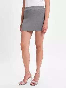 Юбка нмкайла Noisy May, серебряный