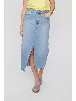 Юбка NMPH Jeans, голубой