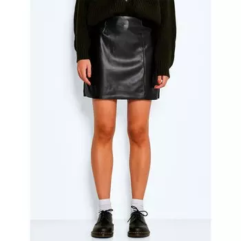 Юбка Noisy May Clara Penny PU, черный