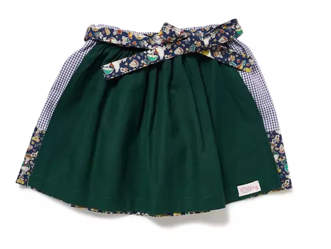 Юбка Nyani Kinder SKIRT NIA HEIDI mit Gnsemuster, цвет Dunkelblau kariert/Grn
