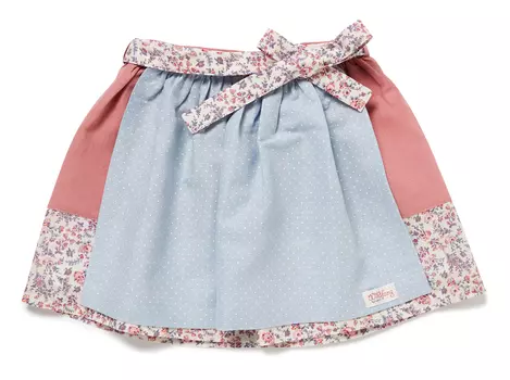 Юбка Nyani Kinder SKIRT NIA ROSENRESLI mit Blumenmuster, цвет Rosa/Hellblau
