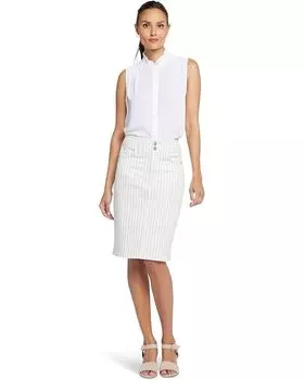 Юбка NYDJ High Waist Skirt, цвет beach cruise stripe
