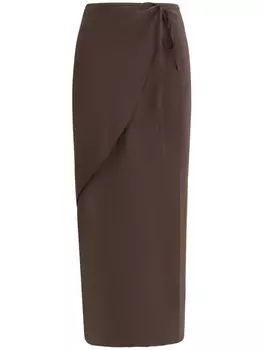 Юбка-обертка Petar Petrov, коричневый