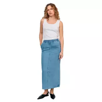 Юбка Object Frame denim skirt, синий