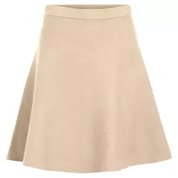 Юбка Object Reynard HW short skirt, бежевый