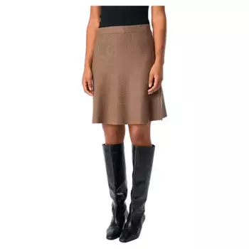 Юбка Object Reynard HW short skirt, коричневый