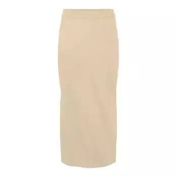 Юбка Object Reynard midi skirt, бежевый