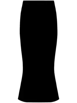 Юбка облегающая из гальванического материала Galvan, черный