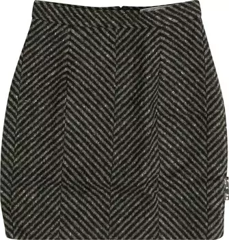 Юбка Off-White Chevron Tailored Mini Skirt 'Black', черный