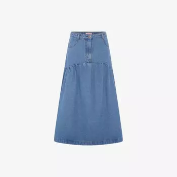 Юбка Omnes Ellie-May с высокой посадкой, синий