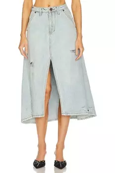 Юбка One Teaspoon Mrs Carter Long Denim, цвет Kansas Blue