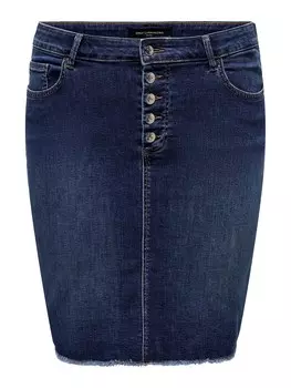 Юбка ONLY Carmakoma CARWilly, темно-синий