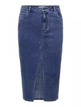 Юбка ONLY Carmakoma, синий деним
