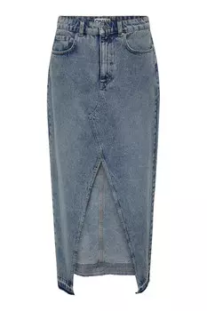 Юбка ONLY джинсовая макси, синий