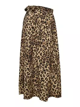 Юбка Only Maternity, пятнистый бежевый/пятный коричневый