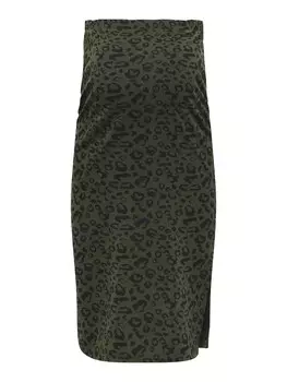 Юбка Only Maternity, зеленый