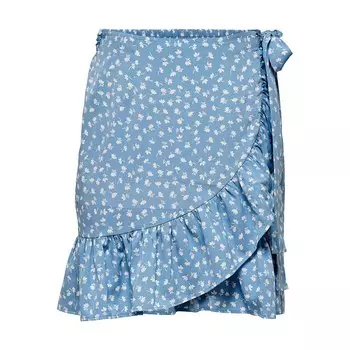 Юбка Only Olivia Wrap, синий