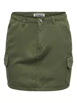 Юбка ONLY, оливковый