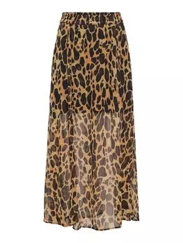 Юбка ONLY ONLAsta, цвет Light brown/Dark brown
