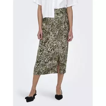 Юбка Only Willow Midi, зеленый