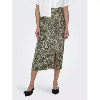 Юбка Only Willow Midi, зеленый