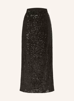 Юбка Ottelia с пайетками Weekend Max Mara, черный