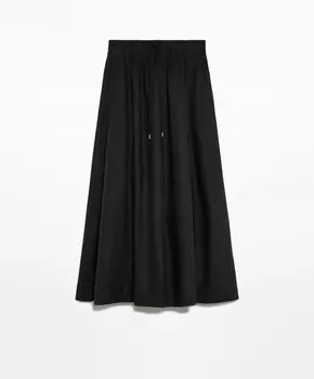 Юбка Oysho Linen, черный