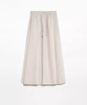 Юбка Oysho Linen, светло-бежевый