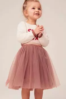 Юбка-пачка длиной до колена Next, розовый